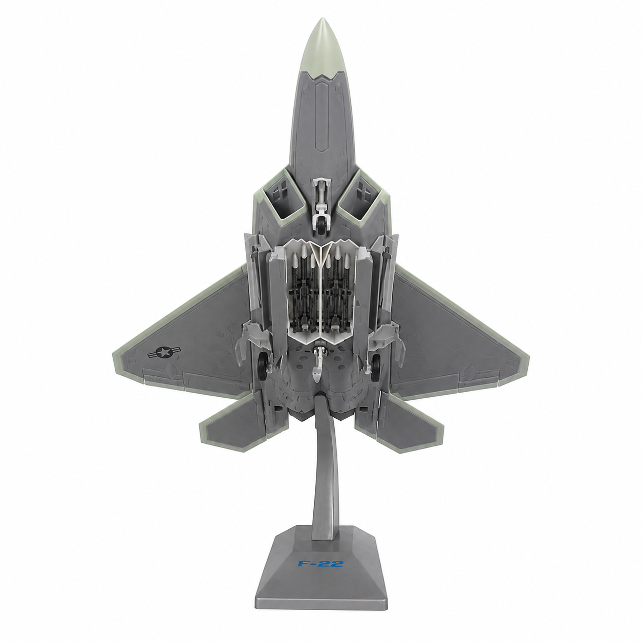 Premium 1:72 Scale Lockheed Martin F-22 Raptor Diecast Metal Aircraft Model with Display Stand | Military Fighter Jet Collectible for Home, Office & Aviation Display