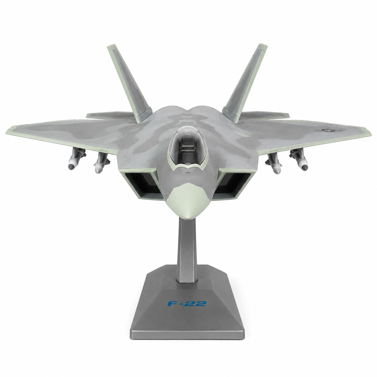 Premium 1:72 Scale Lockheed Martin F-22 Raptor Diecast Metal Aircraft Model with Display Stand | Military Fighter Jet Collectible for Home, Office & Aviation Display
