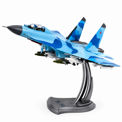 Premium 1:32 Scale SU-30 Fighter Jet Diecast Aircraft Model with Display Stand | Highly Detailed Military Aircraft Collectible