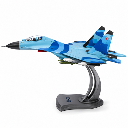 Premium 1:32 Scale SU-30 Fighter Jet Diecast Aircraft Model with Display Stand | Highly Detailed Military Aircraft Collectible