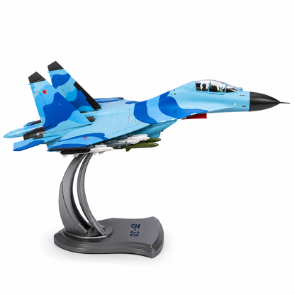 Premium 1:32 Scale SU-30 Fighter Jet Diecast Aircraft Model with Display Stand | Highly Detailed Military Aircraft Collectible