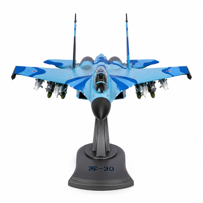 Premium 1:32 Scale SU-30 Fighter Jet Diecast Aircraft Model with Display Stand | Highly Detailed Military Aircraft Collectible