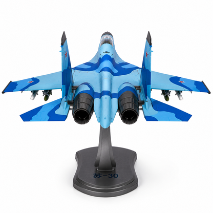 Premium 1:32 Scale SU-30 Fighter Jet Diecast Aircraft Model with Display Stand | Highly Detailed Military Aircraft Collectible
