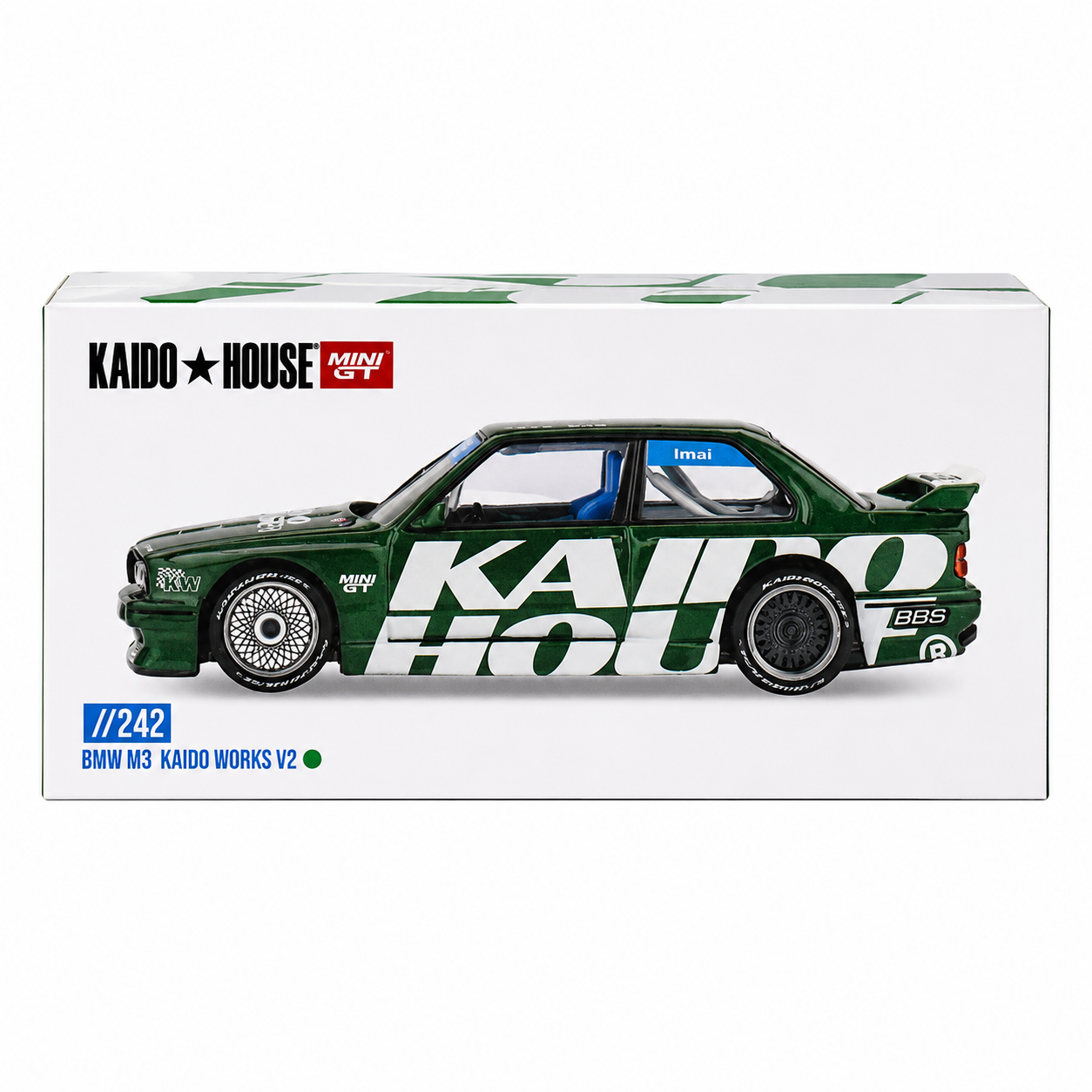 Kaido House x MINI GT 1:64 BMW M3 Kaido Works V2 Green Diecast