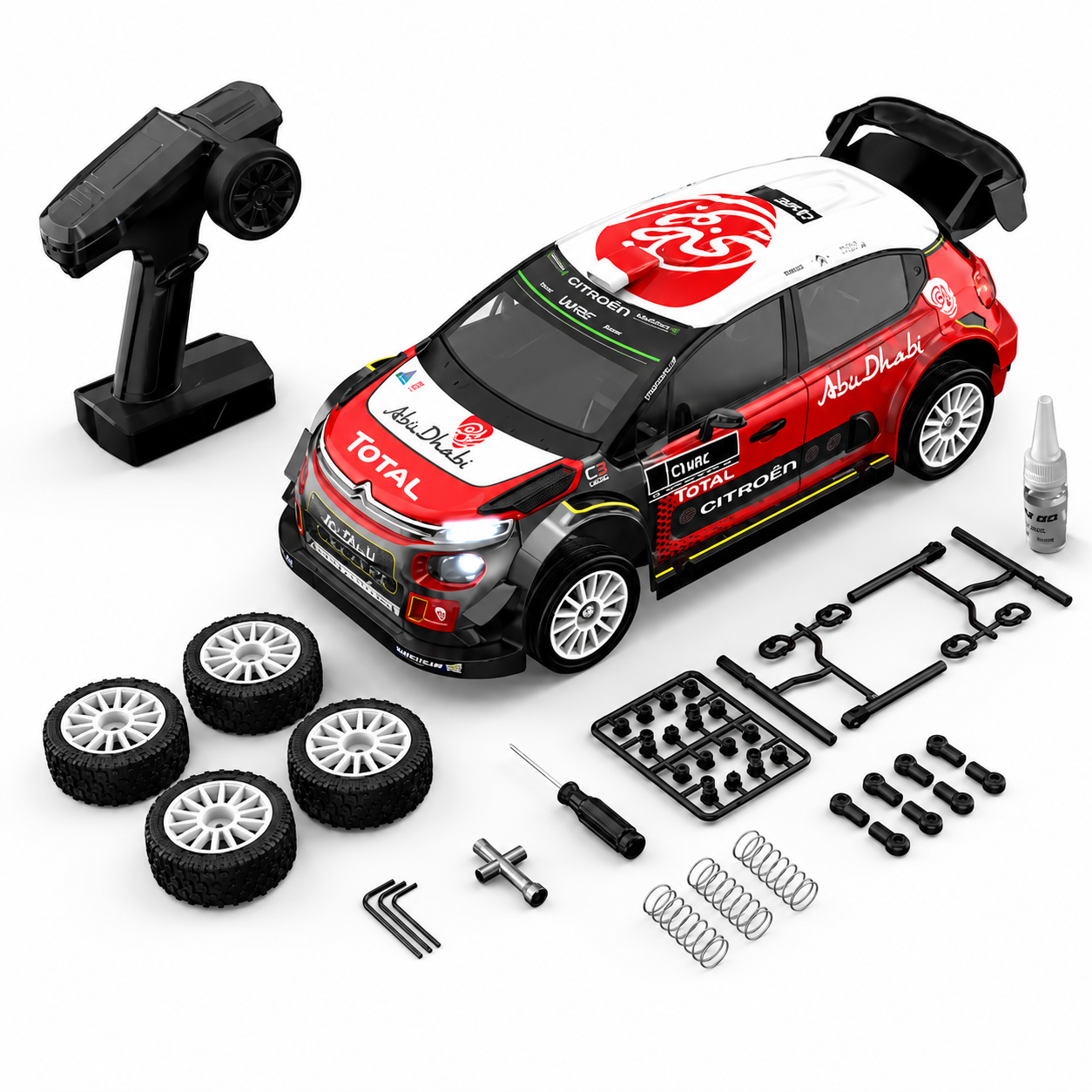 MJX Hyper Go 10303 Citroën C3 WRC 1:10 Scale Brushless RC Rally Car | 4WD High-Speed Remote Control Racing Car | 3S LiPo Compatible | 7075 CNC Aluminum Chassis | Hobby Grade Off-Road RC Car for Adults