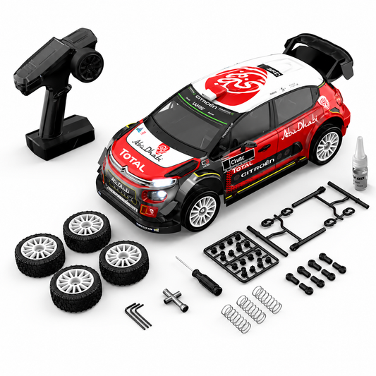 MJX Hyper Go 10303 Citroën C3 WRC 1:10 Scale Brushless RC Rally Car | 4WD High-Speed Remote Control Racing Car | 3S LiPo Compatible | 7075 CNC Aluminum Chassis | Hobby Grade Off-Road RC Car for Adults