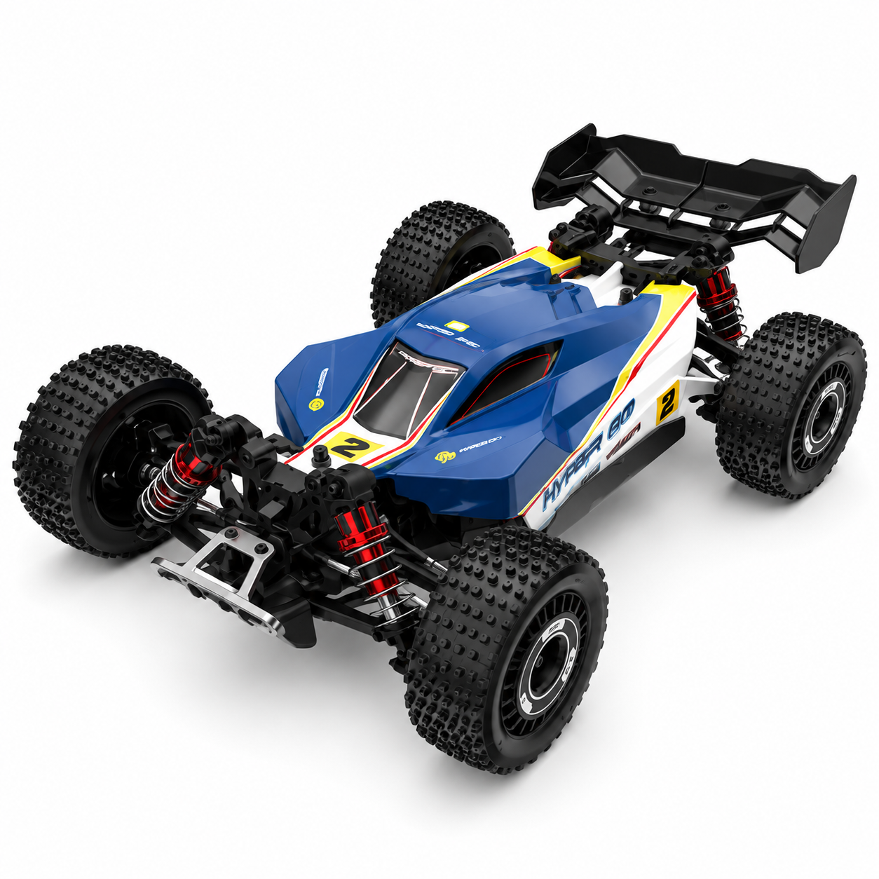 MJX Hyper Go 1:16 Scale 4WD Brushless RC Monster Truck | 2.4GHz High-Speed Off-Road Remote Control Car with Extra Tyres, Spare Body & Rechargeable Battery