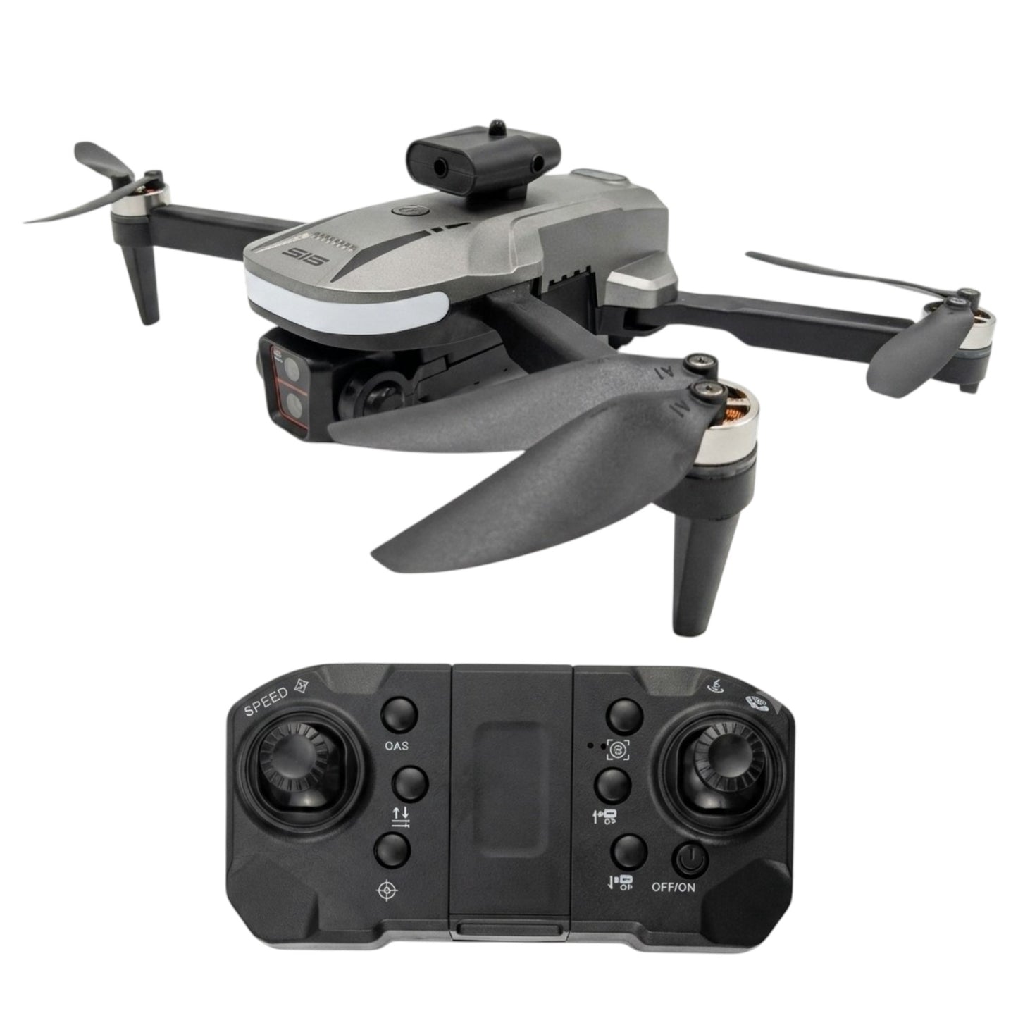 S15 Pro Foldable GPS Drone with HD Camera, 50X Zoom, Intelligent Obstacle Avoidance, Electric Camera Adjustment, Optical Flow Localization, Speed Switching & HD Aerial Photography RC Quadcopter