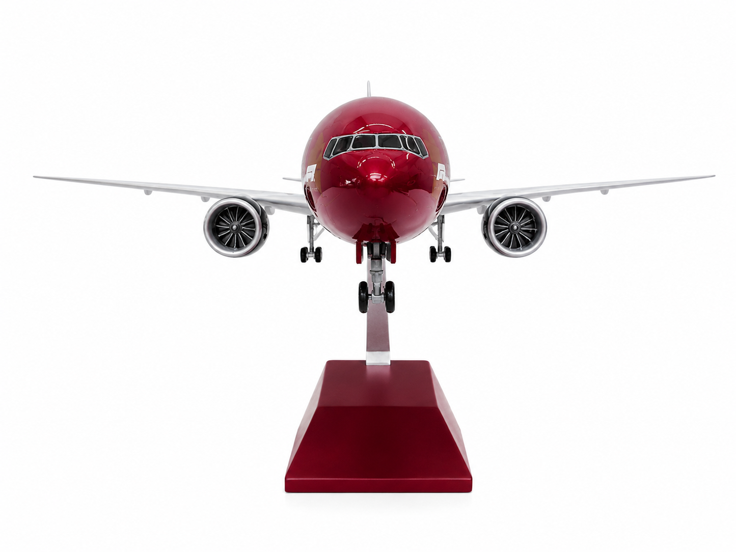 Qatar Airways Boeing 777 1:160 Scale Diecast Aircraft Display Model with LED Light | Premium Collectible Airplane Replica with Display Stand