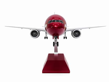Qatar Airways Boeing 777 1:160 Scale Diecast Aircraft Display Model with LED Light | Premium Collectible Airplane Replica with Display Stand