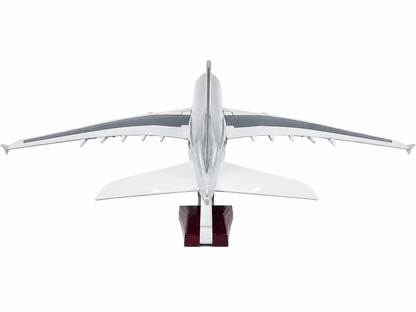 Qatar Airbus A380 1:160 Scale Diecast Aeroplane Display Model with LED Light | Premium Aircraft Replica with Display Stand