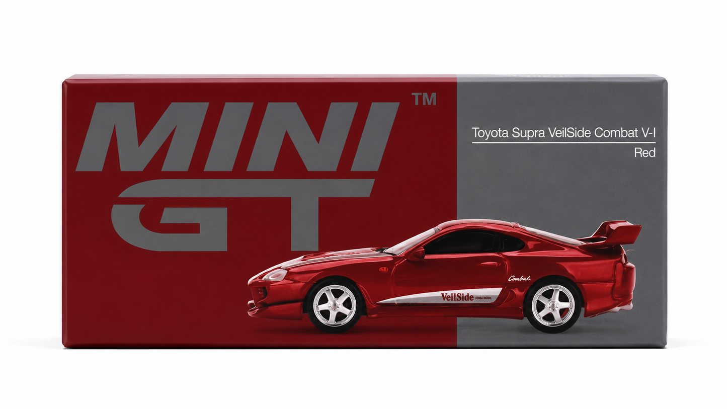 MINI GT 1:64 Toyota Supra VeilSide Combat V-I Red Die-Cast Model Car