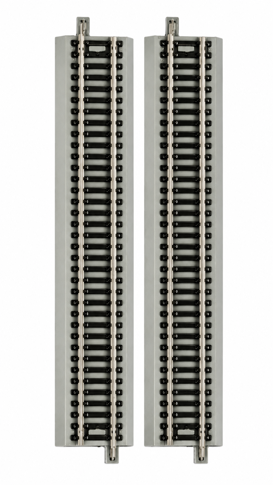 HANFLY G1 66700 HO Scale Straight Track Set (4 Pieces) | Metal Model Railway Track for HO Train Layouts