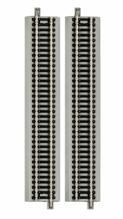 HANFLY G1 66700 HO Scale Straight Track Set (4 Pieces) | Metal Model Railway Track for HO Train Layouts
