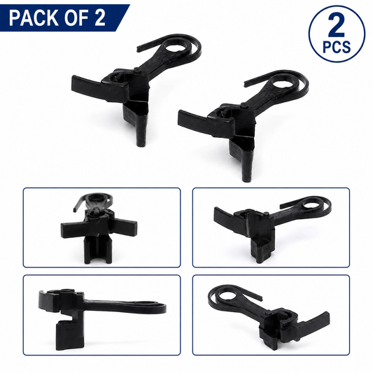 HO Scale Train Couplers (Pack of 2) | 1:87 Model Railway Replacement Coupling Connectors | Durable Plastic Rail Car Couplers