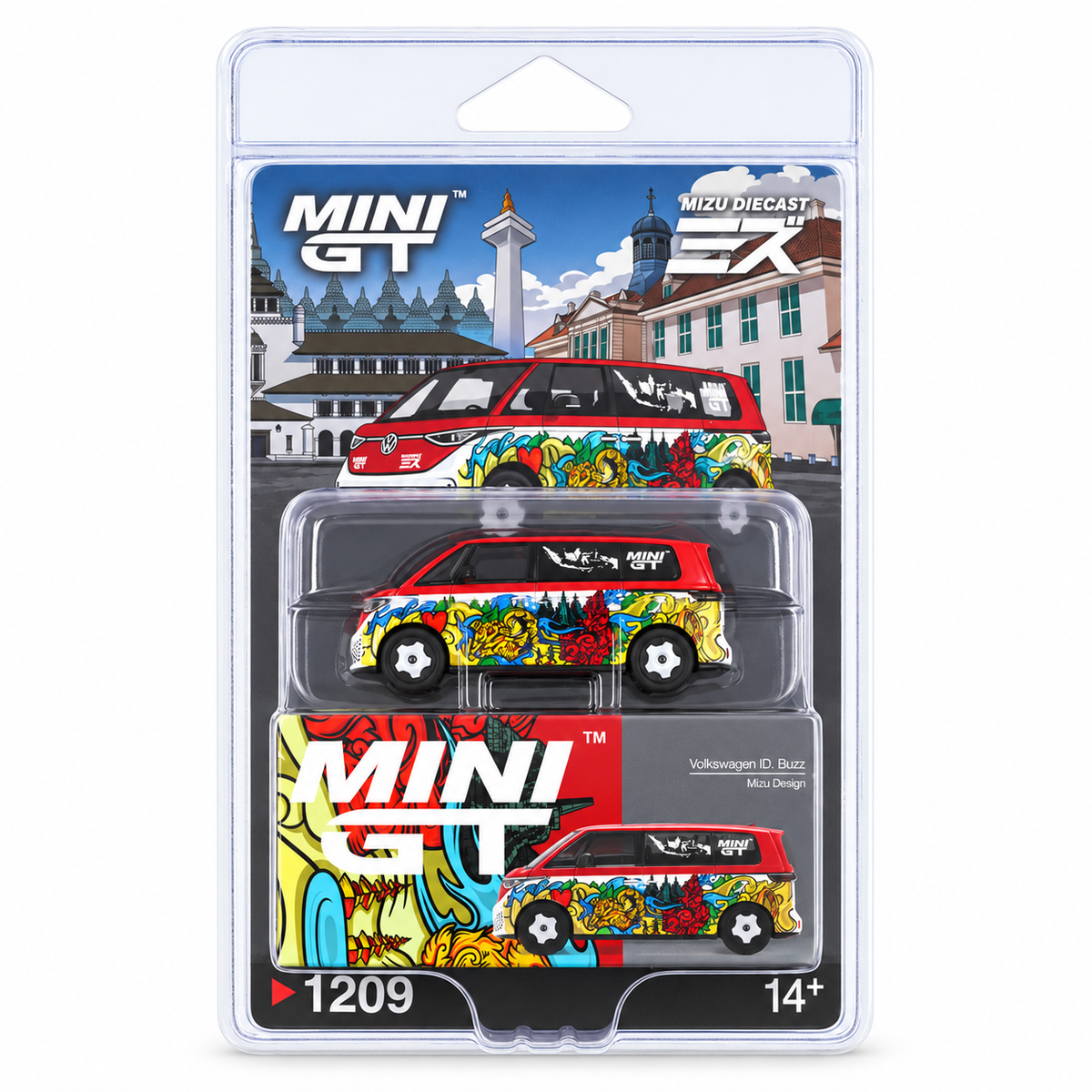 MINI GT 1:64 (Blister Pack) Volkswagen ID. Buzz Mizu Design Die-Cast Model Car – 1209