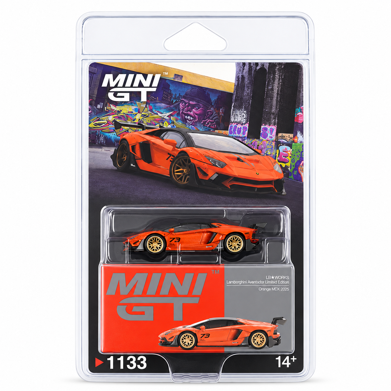 MINI GT 1:64 (Blister Pack) LB☆WORKS Lamborghini Aventador