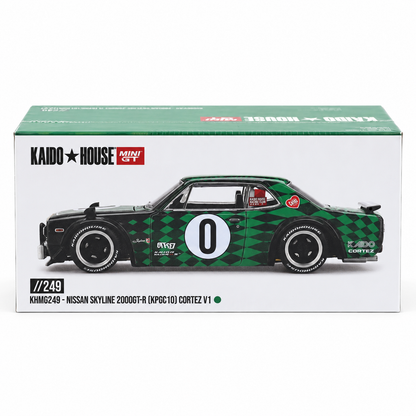 MINI GT 1:64 KAIDO HOUSE Nissan Skyline 2000GT-R (KPGC10) Cortez V1 KHMG249 Die-Cast Model
