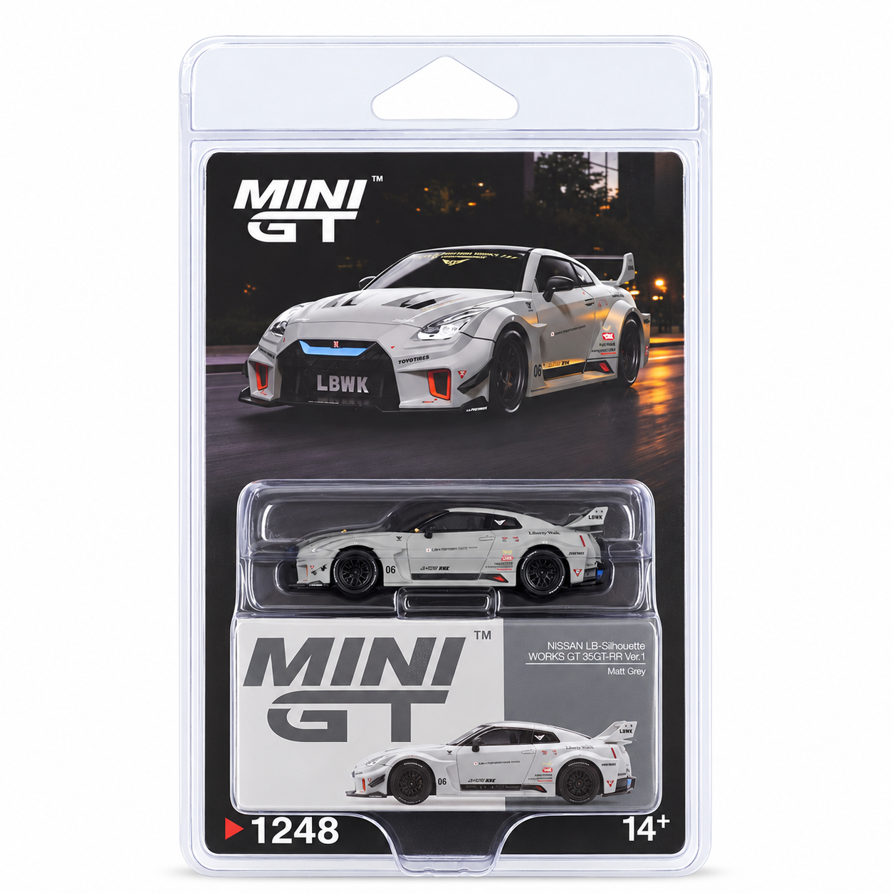 MINI GT 1:64 (Blister Pack) Nissan LB-Silhouette WORKS GT 35GT-RR