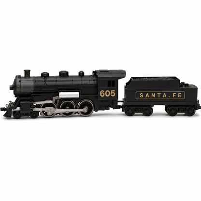 HANFIY HO 1:87 Santa Fe 605 Steam Locomotive & Tender Model | Detailed Collector Train for Ages 14+
