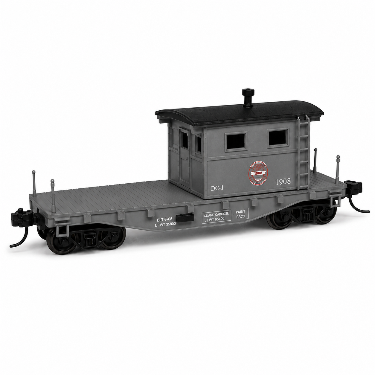 HANFIY 98300 HO 1:87 Grey Railway Guard Caboose Model Car for Collectors, Ages 14+