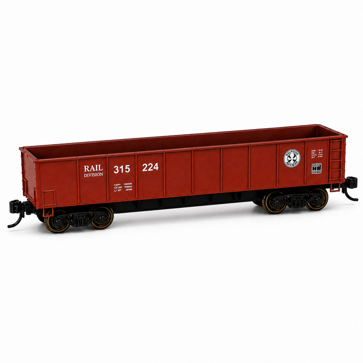 HANFIY 95019 HO 1:87 Railroad Freight Wagon Set – 4-Piece Model Train Cars, 14+