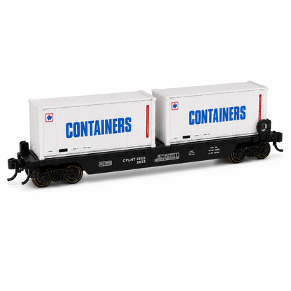 HANFIY 95019 HO 1:87 Railroad Freight Wagon Set – 4-Piece Model Train Cars, 14+