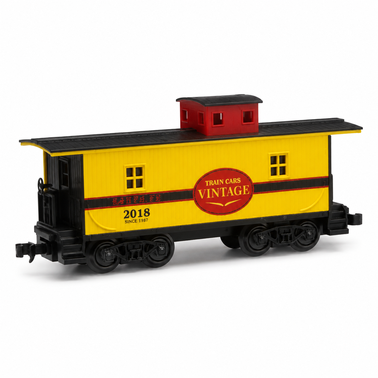 HANFIY 98151 HO 1:87 Vintage Yellow Caboose Railway Car Model for Collectors 14+