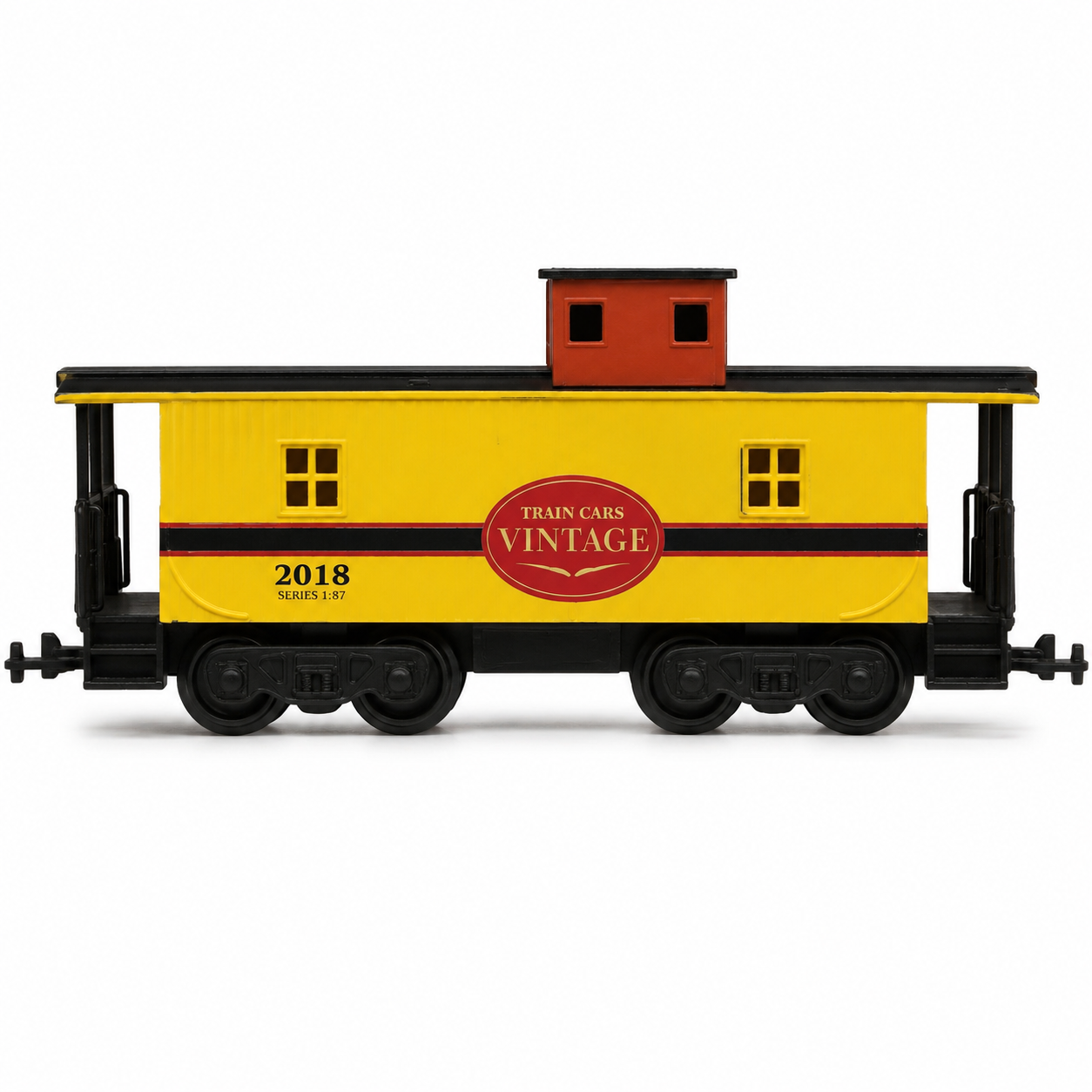 HANFIY 98151 HO 1:87 Vintage Yellow Caboose Railway Car Model for Collectors 14+