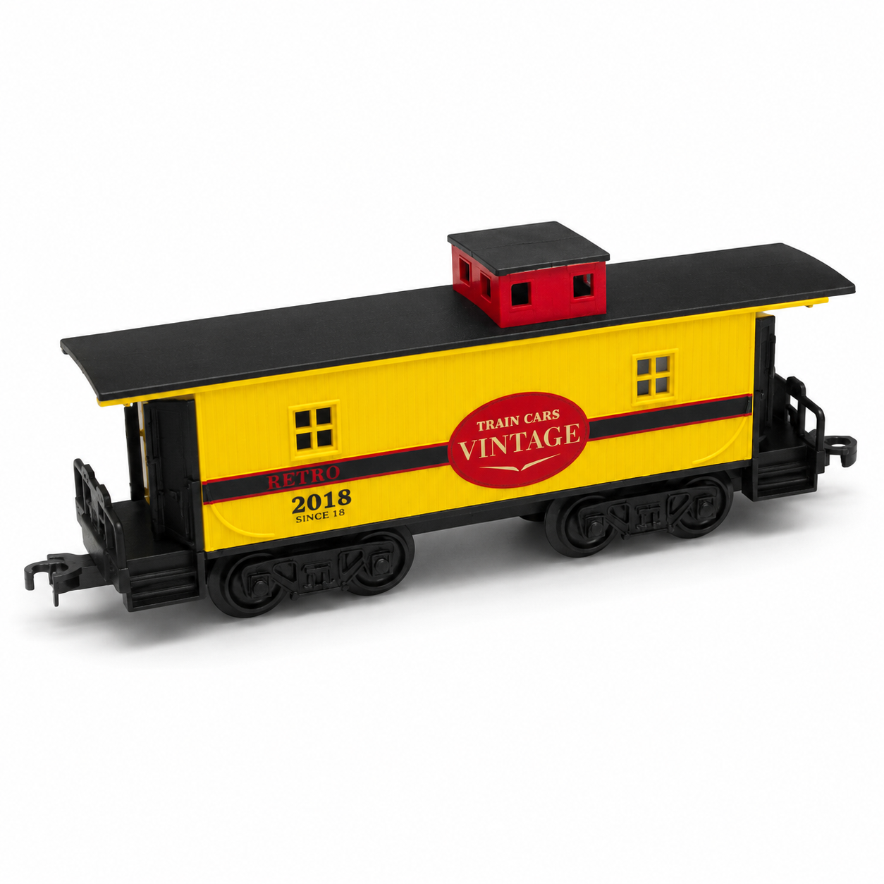HANFIY 98151 HO 1:87 Vintage Yellow Caboose Railway Car Model for Collectors 14+