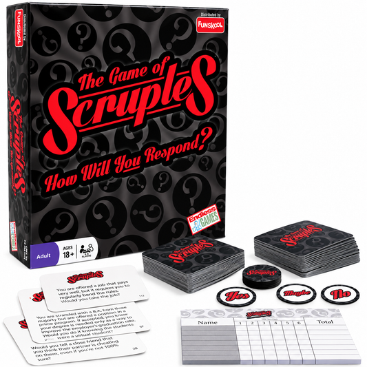 Funskool Endless Games Scruples Adult Party & Fun Board Game – Moral Dilemma Question, Conversation & Response Card Game for Friends, Family & Groups, 4–8 Players, Ages 18 Years & Above