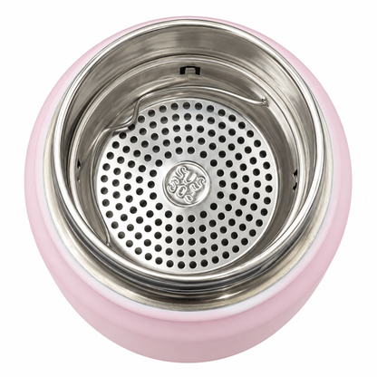 The Monsters Labubu 800ml Vacuum Insulated Stainless Steel Water Bottle with Carry Handle & Tea Infuser – Pink