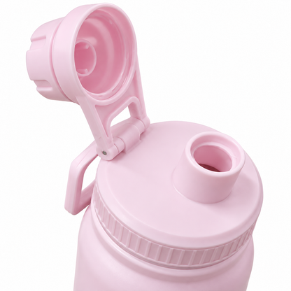 The Monsters Labubu 800ml Vacuum Insulated Stainless Steel Water Bottle with Carry Handle & Tea Infuser – Pink