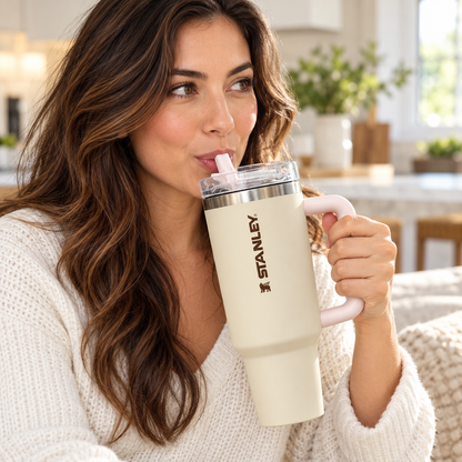 Stanley Quencher H2.0 FlowState Tumbler 40 oz / 1.18 L | Insulated Stainless Steel Cup with Handle & Straw