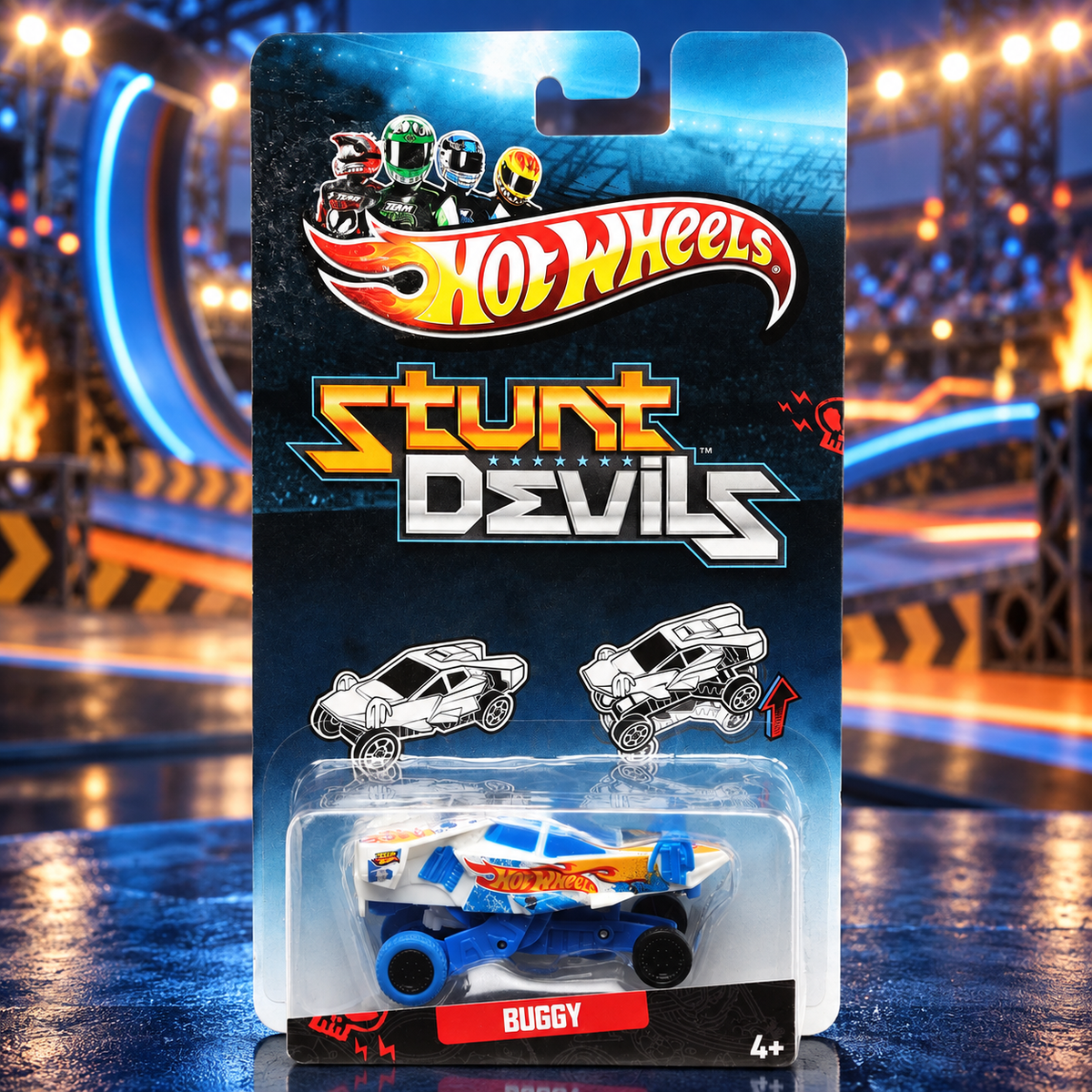 Hot Wheels 1:64 Stunt Devils Toy Car – Random Model, 1 Blister Pack