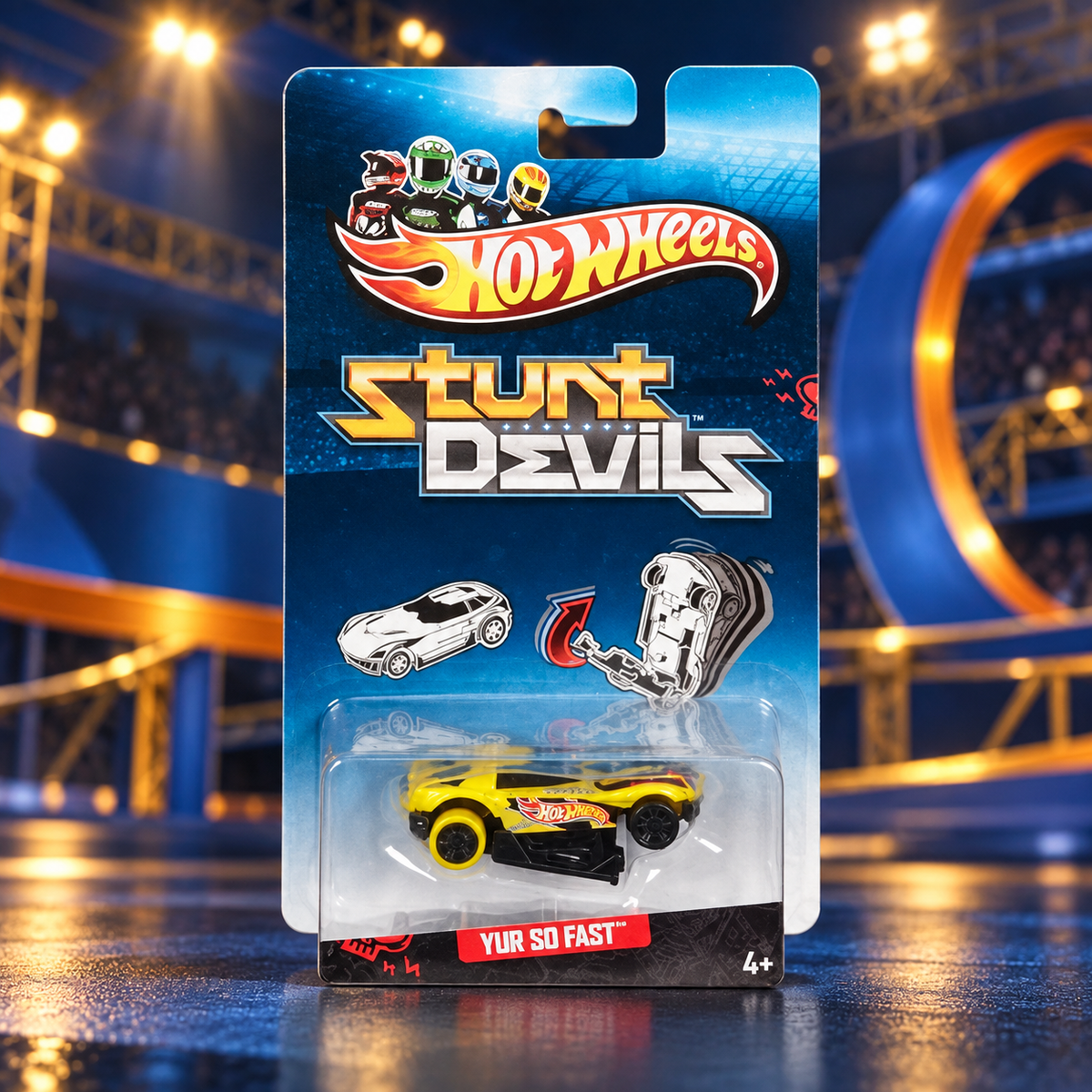 Hot Wheels 1:64 Stunt Devils Toy Car – Random Model, 1 Blister Pack