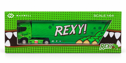 KengFai x Maxwell 1:64 Scania S730 V8 REXY! #77 Double Deck Gull Wing Transporter