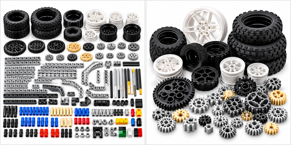LEGO 9695 Mindstorms Education Building Set with Storage Case, Technic Gears, Wheels, Beams, Axles & Connectors | STEM Engineering Learning Kit