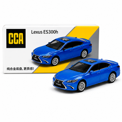 CCA 1:64 Lexus ES300h L01-02 Blue Die-Cast Model Car | Premium Luxury Hybrid Sedan Miniature Replica with Detailed Interior & Realistic Exterior | Collectible Scale Car for Lexus Fans, Car Enthusiasts & Collectors