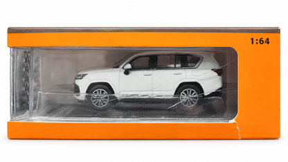(Damaged Box) GCD 1:64 Lexus LX600  – White | Premium Diecast SUV Model