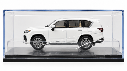 (Damaged Box) GCD 1:64 Lexus LX600  – White | Premium Diecast SUV Model