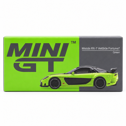 MINI GT 1:64 Mazda RX-7 VeilSide Fortune 7 Green Die-Cast Model Car