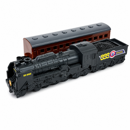 Tomica Unlimited No.10 TPU10 Galaxy Express 999 Train Set by Takara Tomy | GE999 Steam Locomotive, Coal Tender & Passenger Coach | Detailed Collectible Model Train Toy | Galaxy Express 999 Anime Railway Collection
