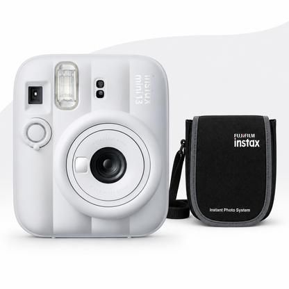 Fujifilm Instax Mini 13 Instant Camera with Carry Case - Clay White