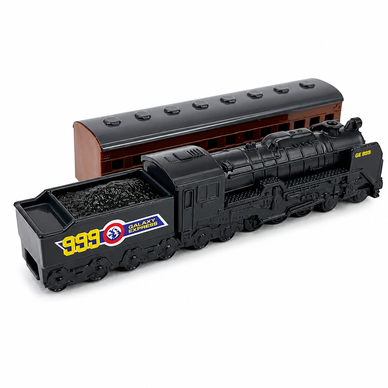 Tomica Unlimited No.10 TPU10 Galaxy Express 999 Train Set by Takara Tomy | GE999 Steam Locomotive, Coal Tender & Passenger Coach | Detailed Collectible Model Train Toy | Galaxy Express 999 Anime Railway Collection