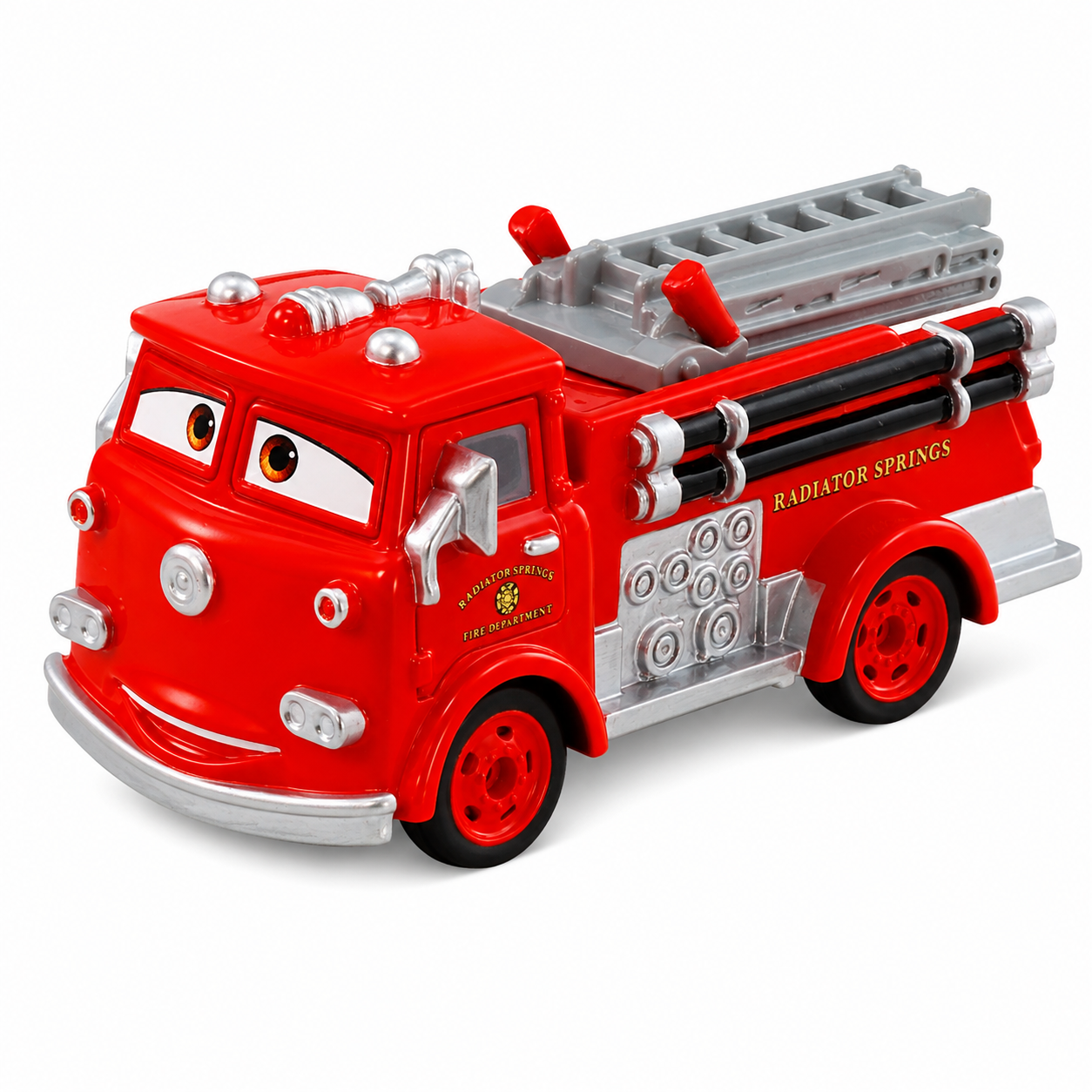 Tomica Takara Tomy Disney Pixar Cars C-07 Red Fire Truck Die-Cast Toy Vehicle Model, Radiator Springs Fire Department Character Fire Engine with Ladder, Detailed Collectible Miniature Car Toy for Kids, Cars Fans & Die-Cast Collectors