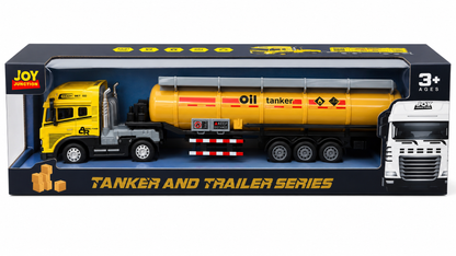 Joy Junction 1:24 Scale Oil Tanker Truck Toy with Light & Sound – 3+ Years