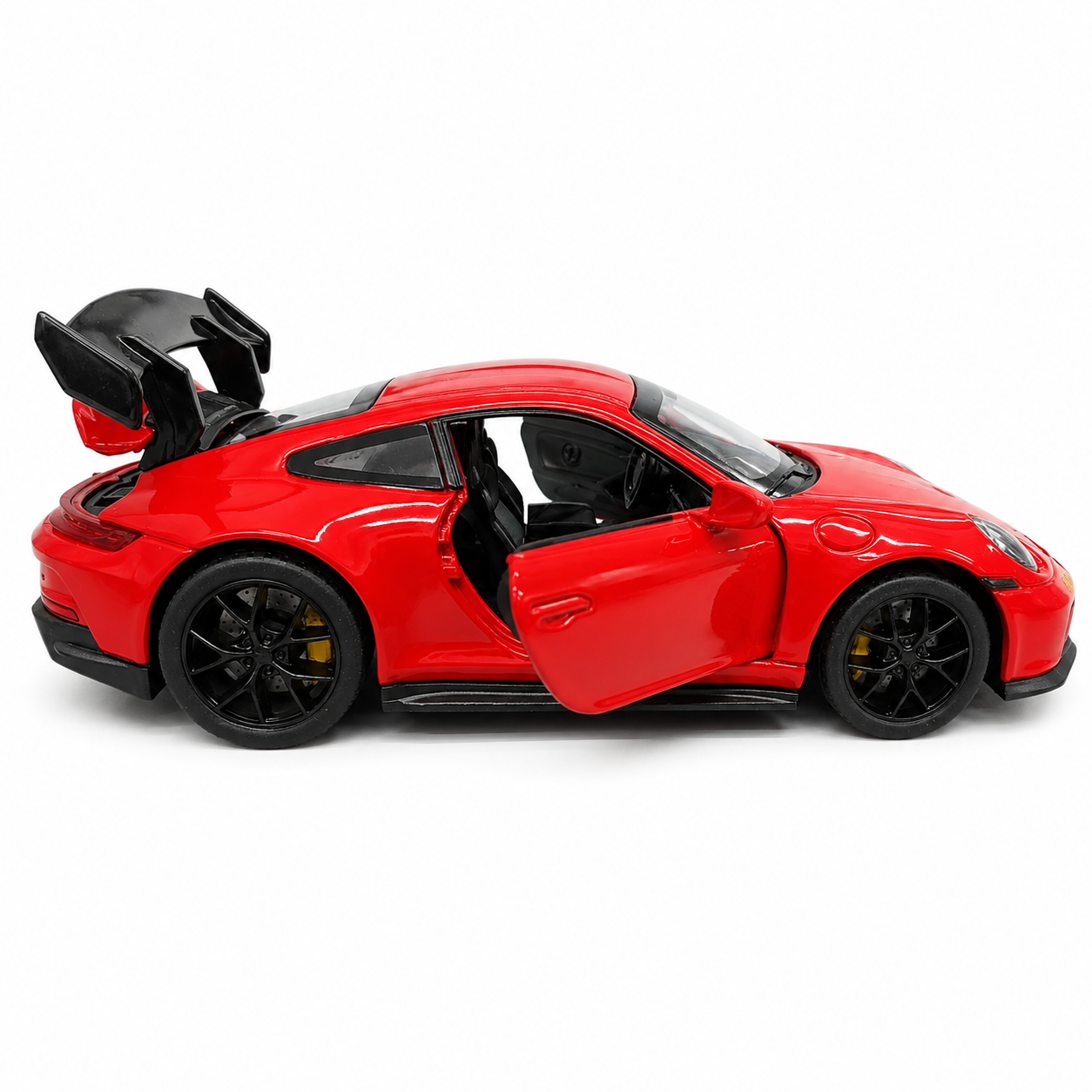 Joy Junction Alloy Car Model Gold Edition 1:32 Scale Die-Cast Toy Car | Pull Back Action, Openable Doors, LED Lights & Sound | Red Porche Sports Car Model | Collectible Toy Car for Kids & Car Enthusiasts