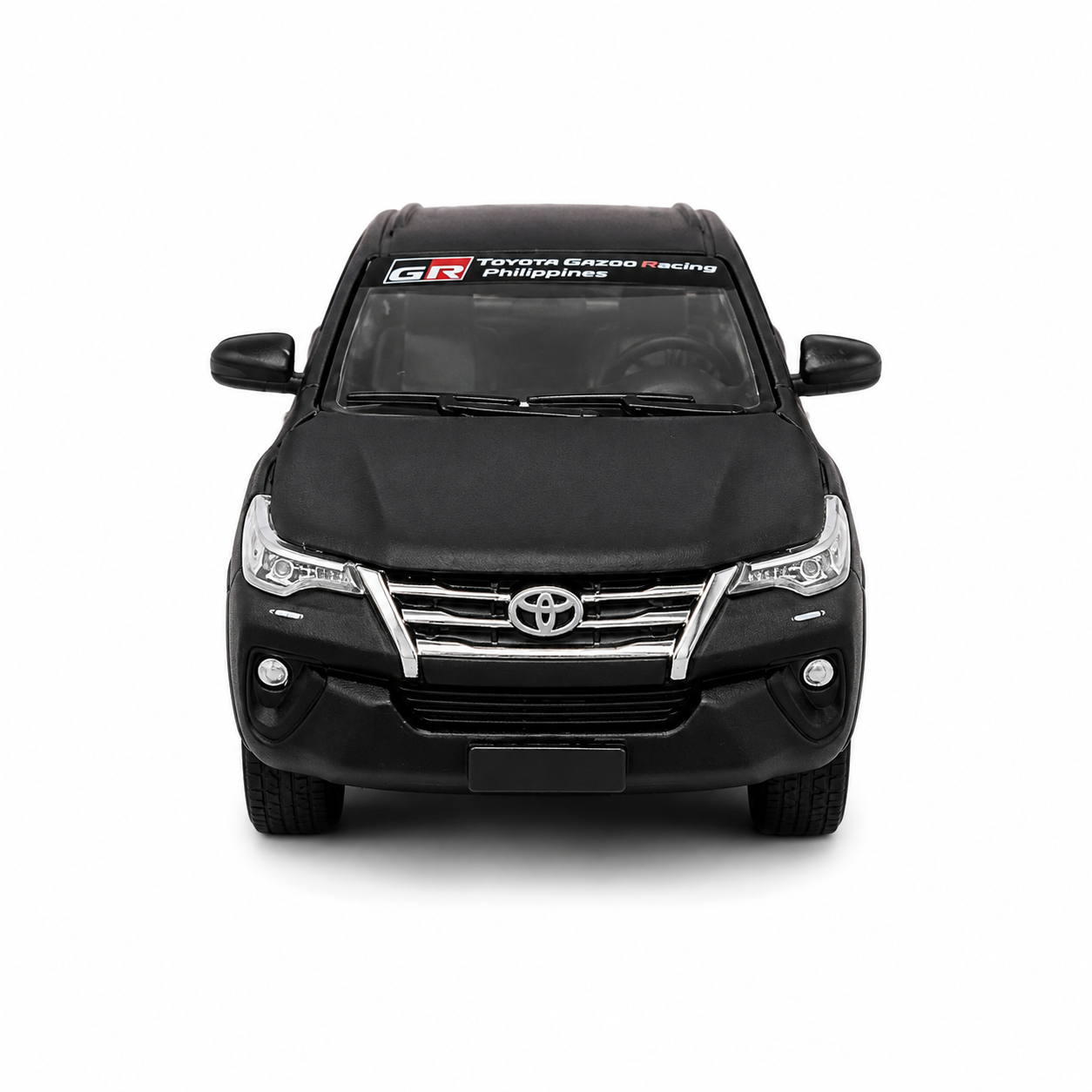 BMC Toyota Fortuner 2018 GR Racing 1:64 Scale Die-Cast Model Car | Matte Black Toyota SUV Toy Car | Metal Alloy Miniature Vehicle with Detailed Design | Collectible Car Model for Kids, Adults & Car Enthusiasts