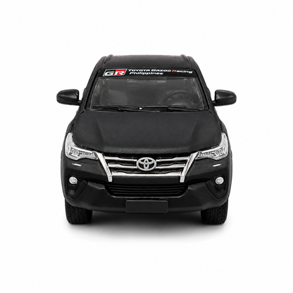 BMC Toyota Fortuner 2018 GR Racing 1:64 Scale Die-Cast Model Car | Matte Black Toyota SUV Toy Car | Metal Alloy Miniature Vehicle with Detailed Design | Collectible Car Model for Kids, Adults & Car Enthusiasts